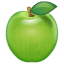 Vihreä omena emoji U+1F34F