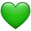 Vihreä sydän emoji U+1F49A