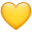 Keltainen sydän emoji U+1F49B