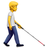 henkilö ja valkoinen keppi: kohti oikeaa