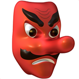 Punainen Tengu -symboli WhatsApp