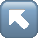 nuoli ylävasemmalle