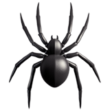 Musta hämähäkki emoji