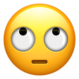 Silmien pyörittely emoji