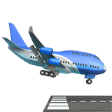 Lentokoneen laskeutuminen