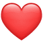 Punainen sydän emoji U+2764 Punainen sydän emoji U+2764