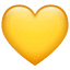 Keltainen sydän emoji U+1F49B Keltainen sydän emoji U+1F49B